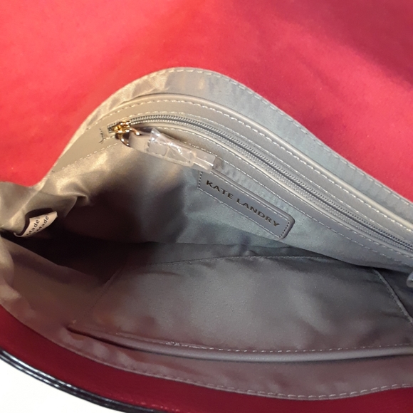 Kate Landry red faux leather shoulder bag - Picture 11 of 11